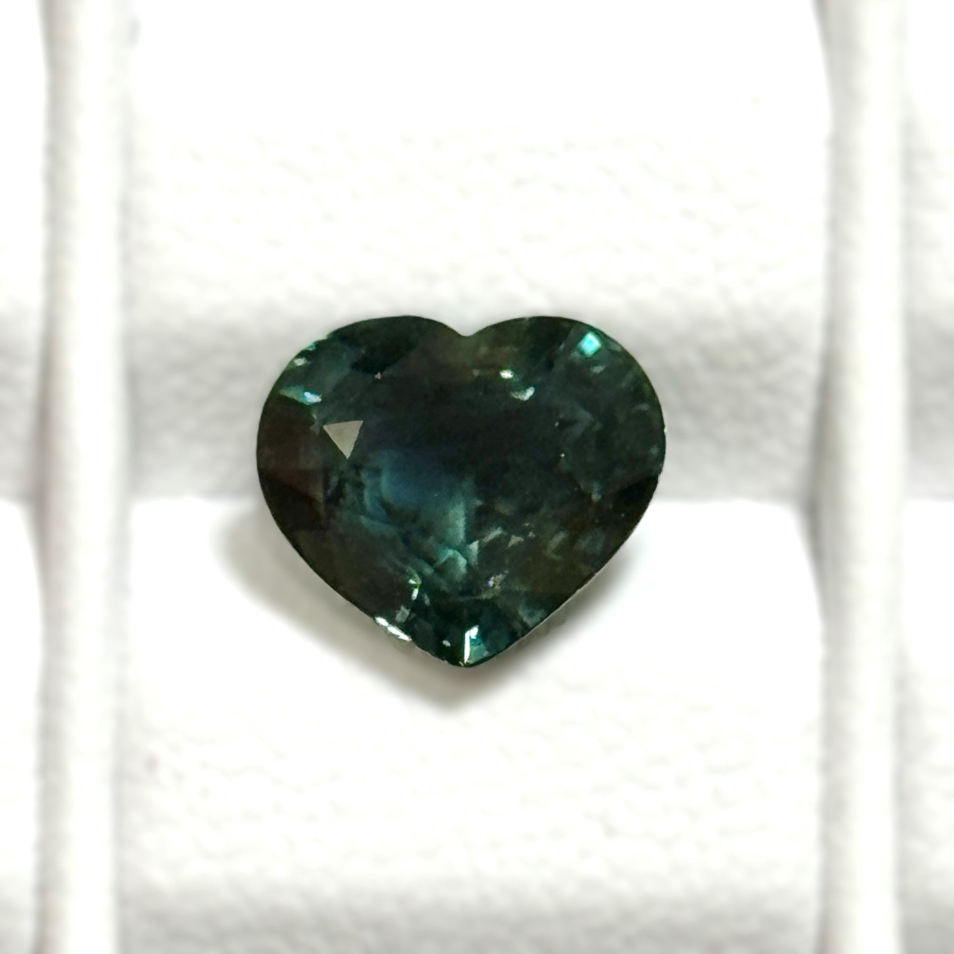 Green Sapphire 2.99ct Heart