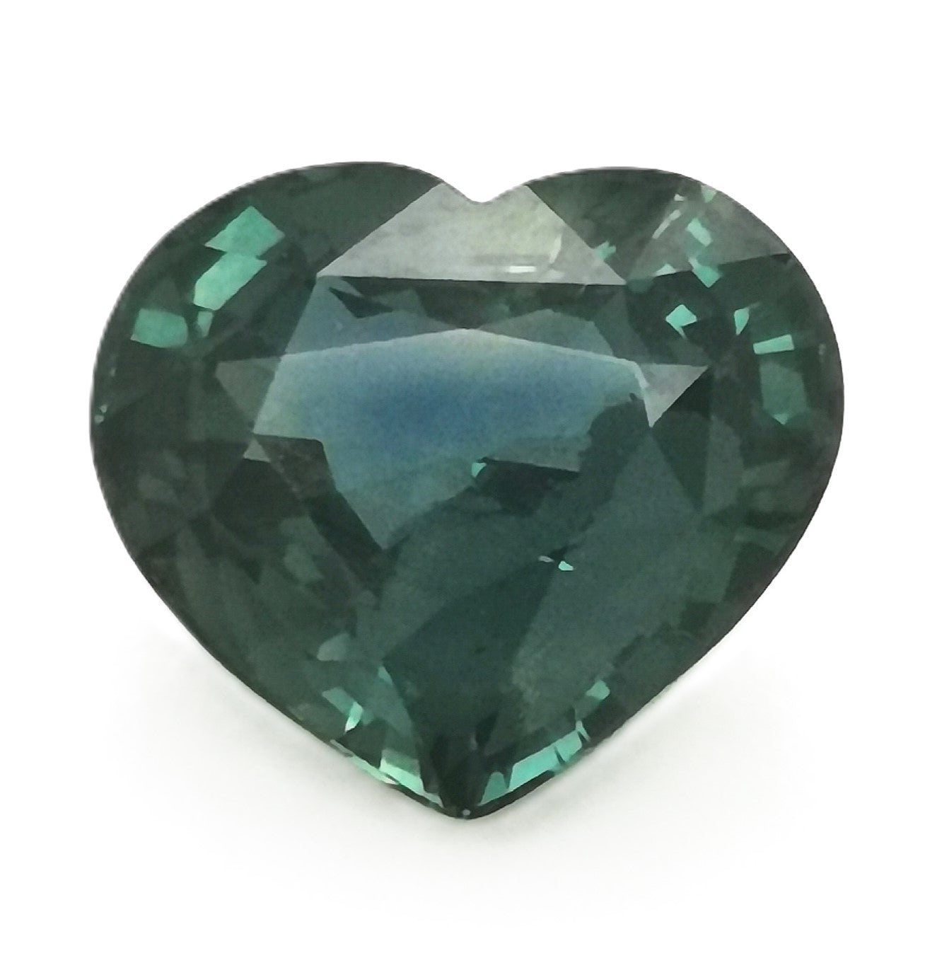 Green Sapphire 2.99ct Heart