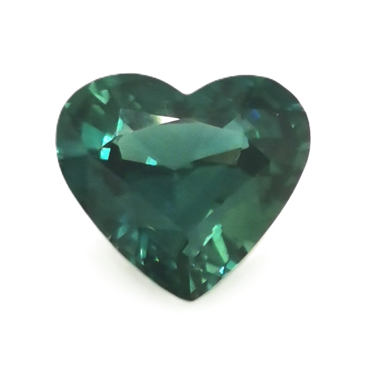Green Sapphire 1.43ct Heart