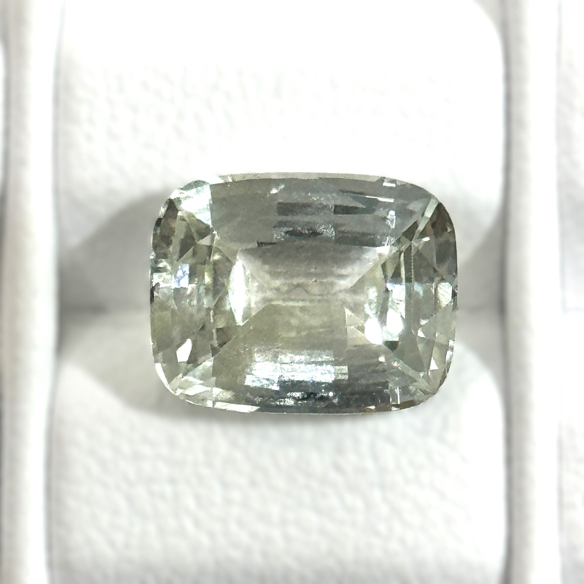 Green Sapphire 5.09ct Cushion