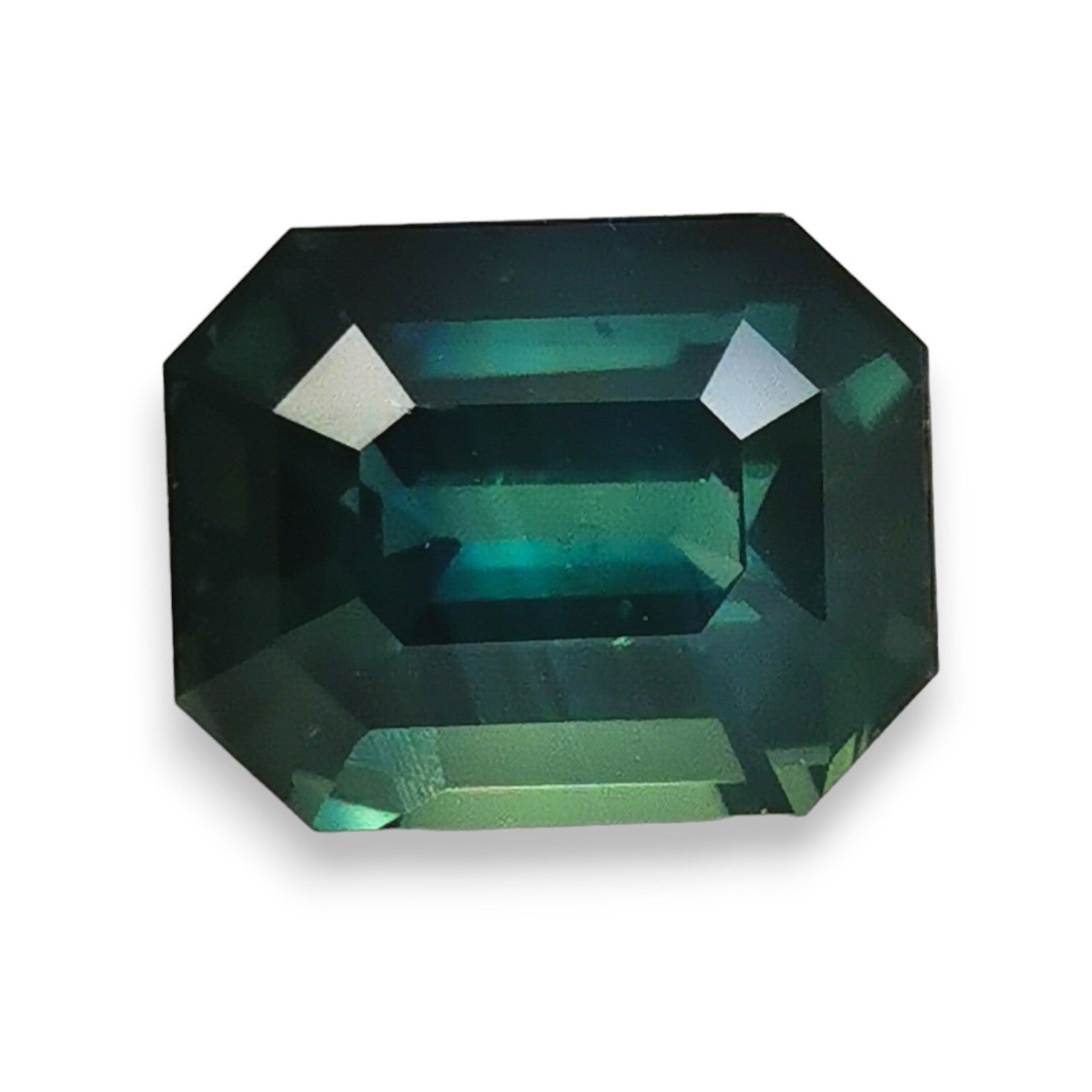 Green Sapphire 3.59ct Octagonal