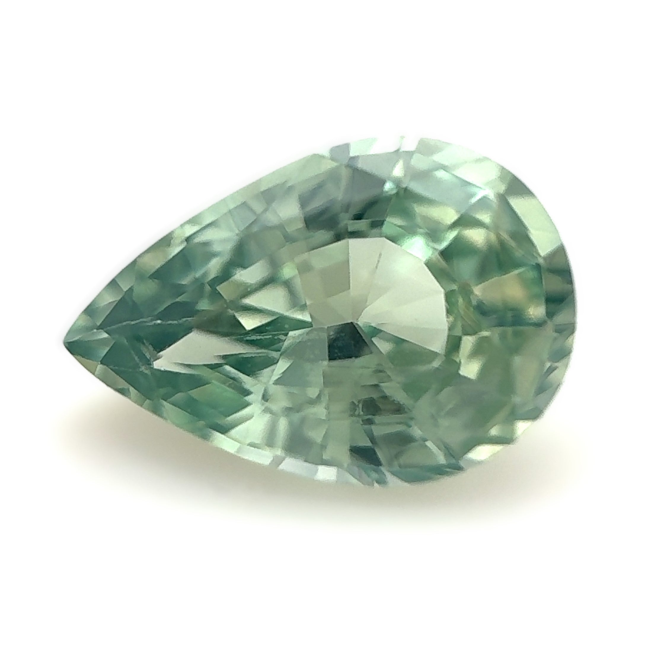 Green Sapphire 1.68ct Pear