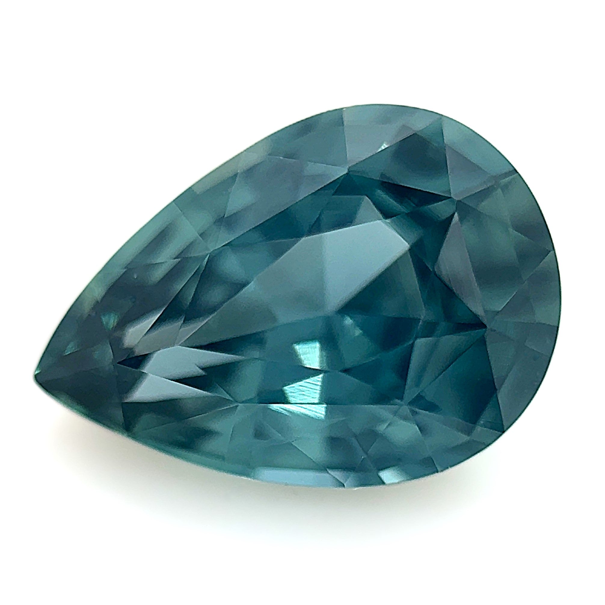 Green Sapphire 1.29ct Pear