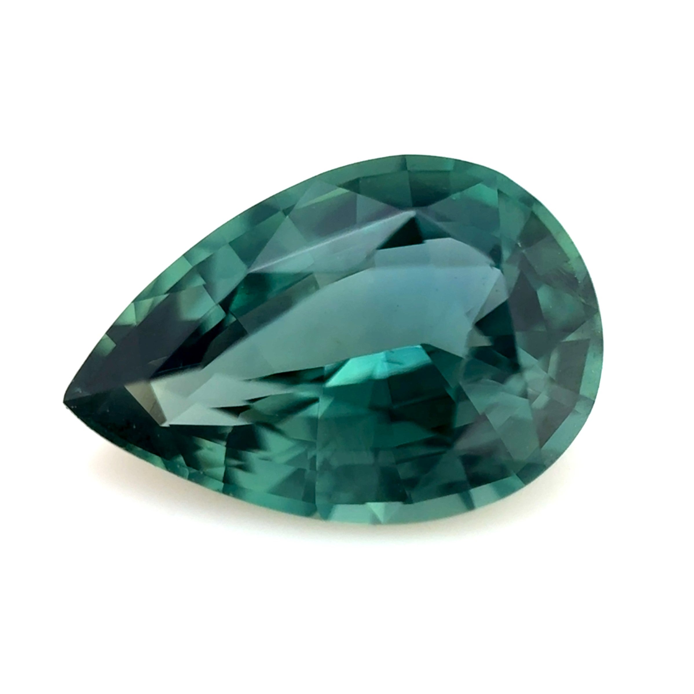 Green Sapphire 1.49ct Pear