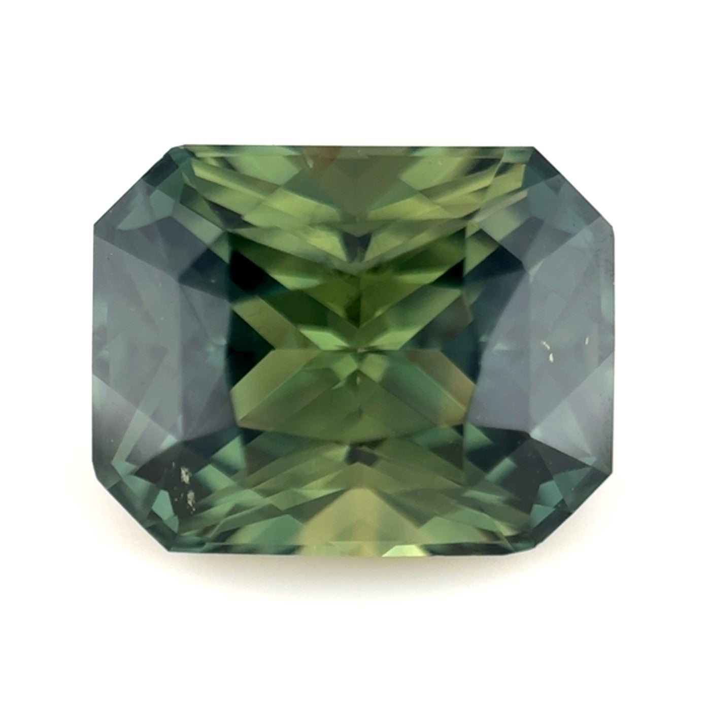 Green Sapphire 2.53ct Radiant