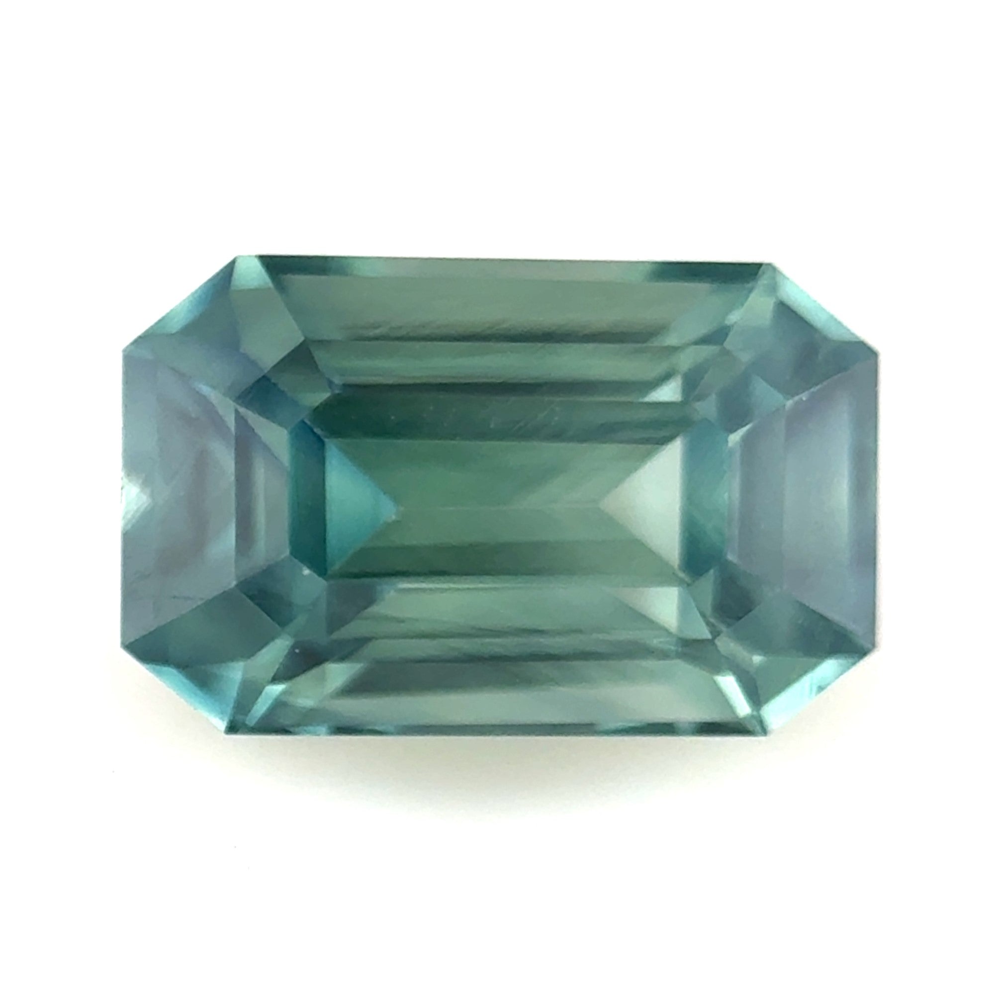 Green Sapphire 1.14ct Octagonal