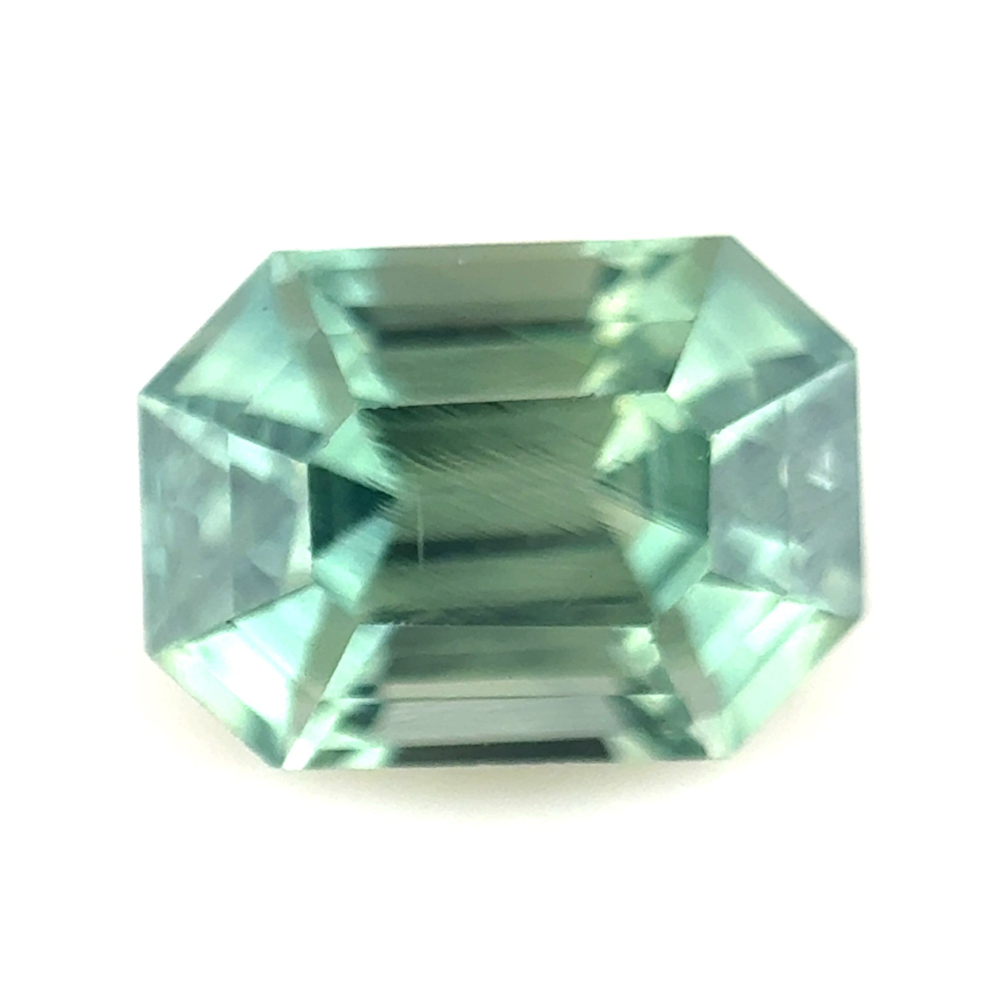 Green Sapphire 1.01ct Octagonal