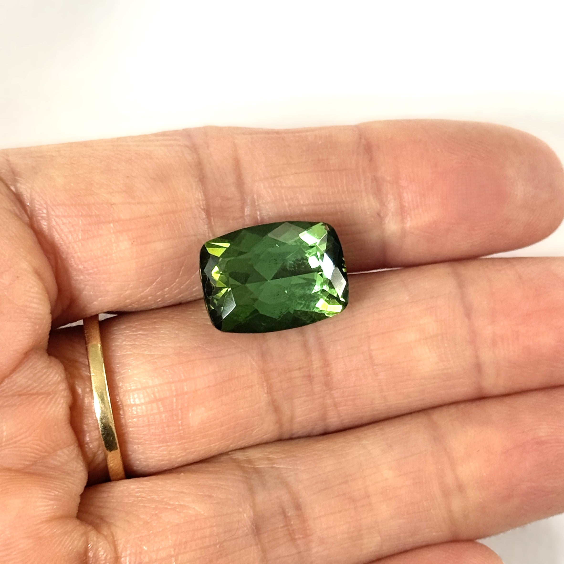 Green Tourmaline 11.34ct Cushion