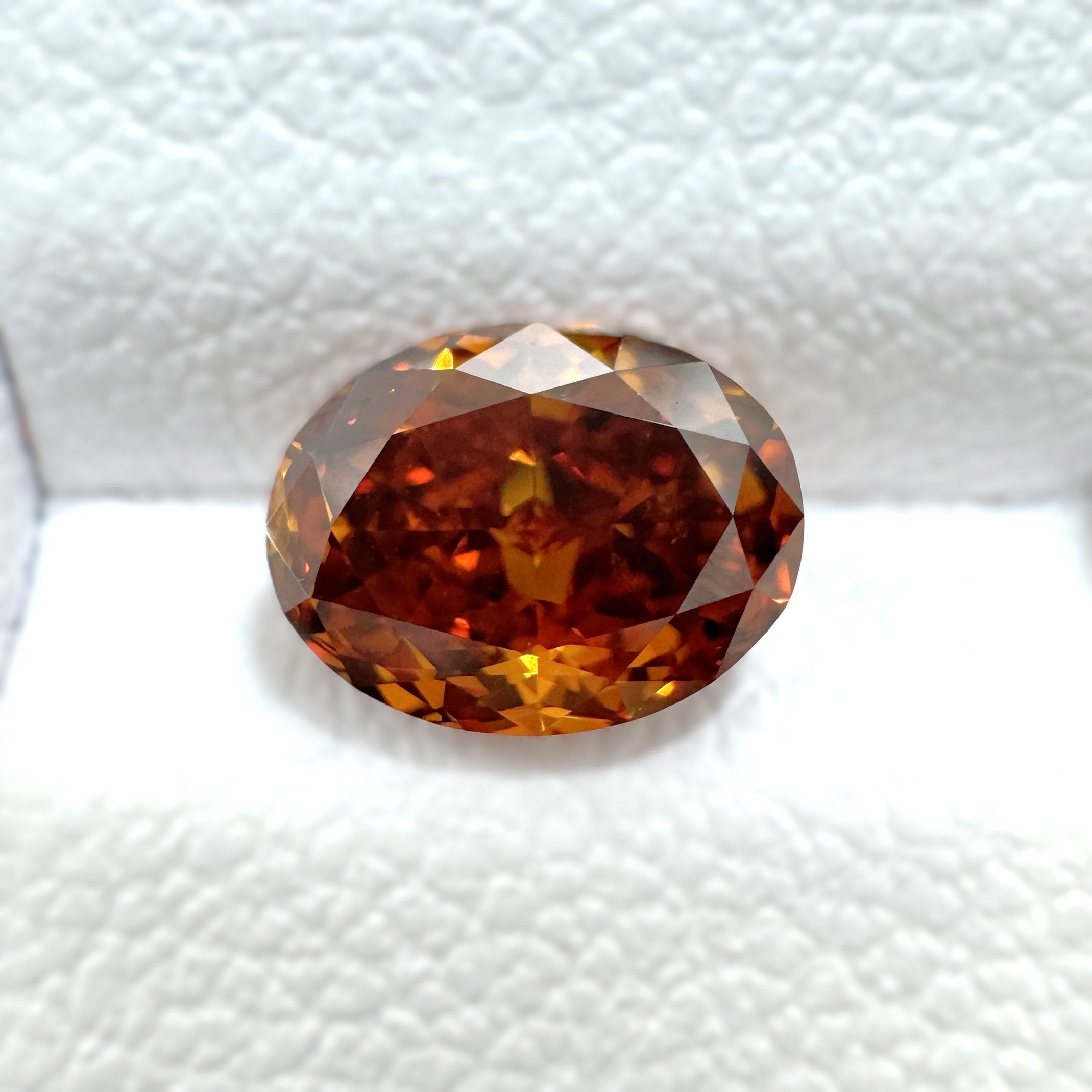 Fancy Deep Orange-Brown Diamond 1.029ct Oval SI1