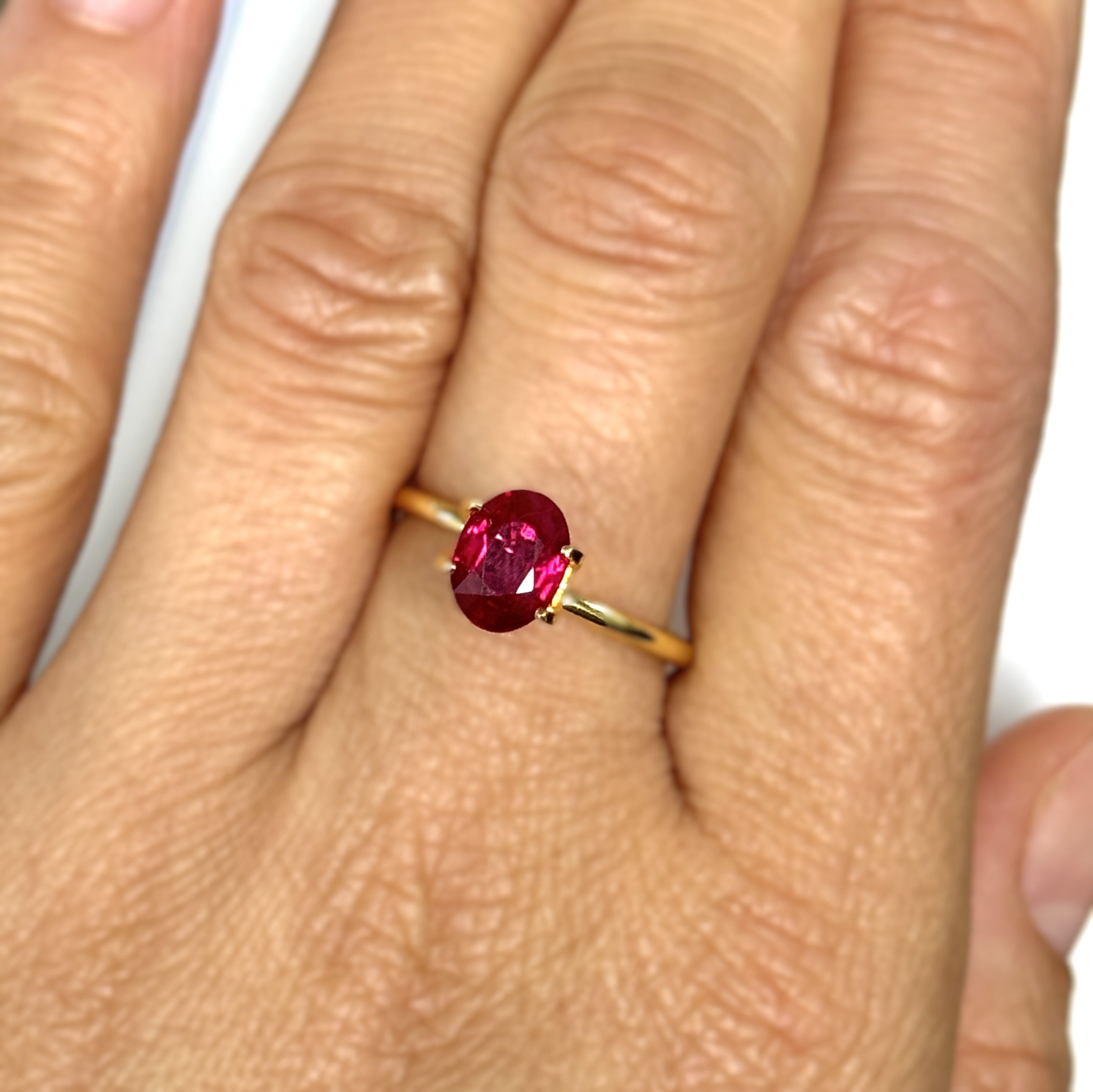 Ruby 1.35ct Oval