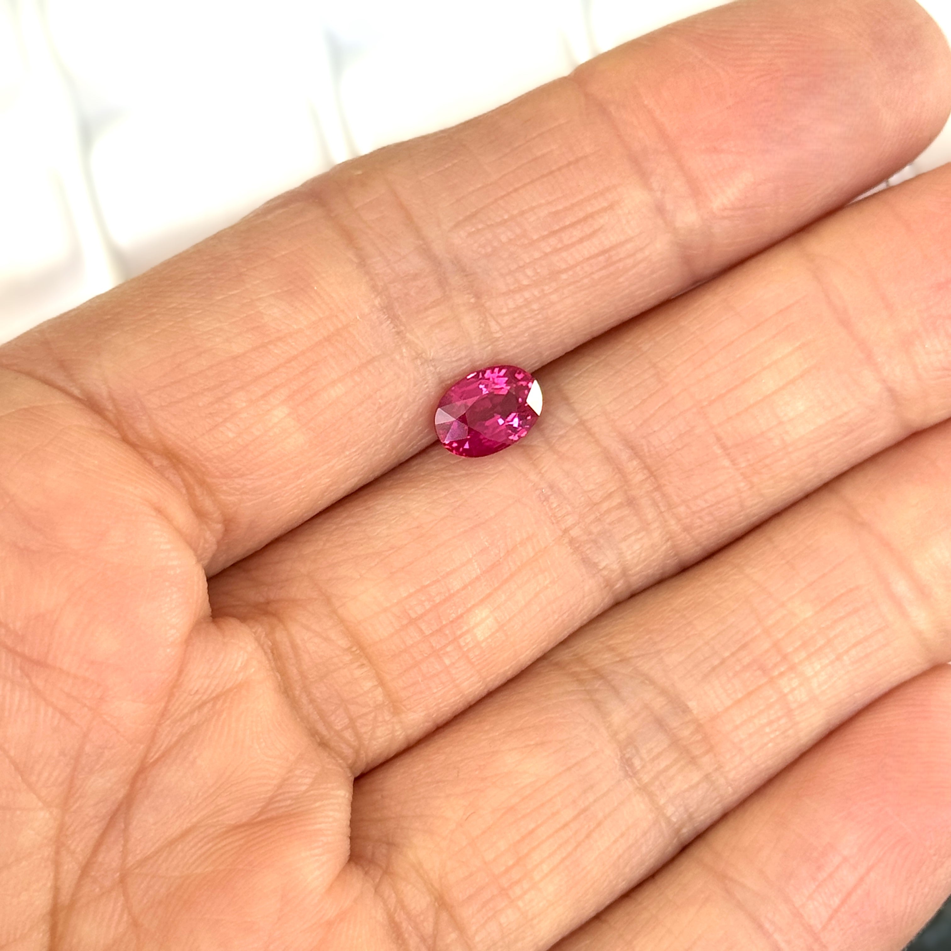 Ruby 1.24ct Oval