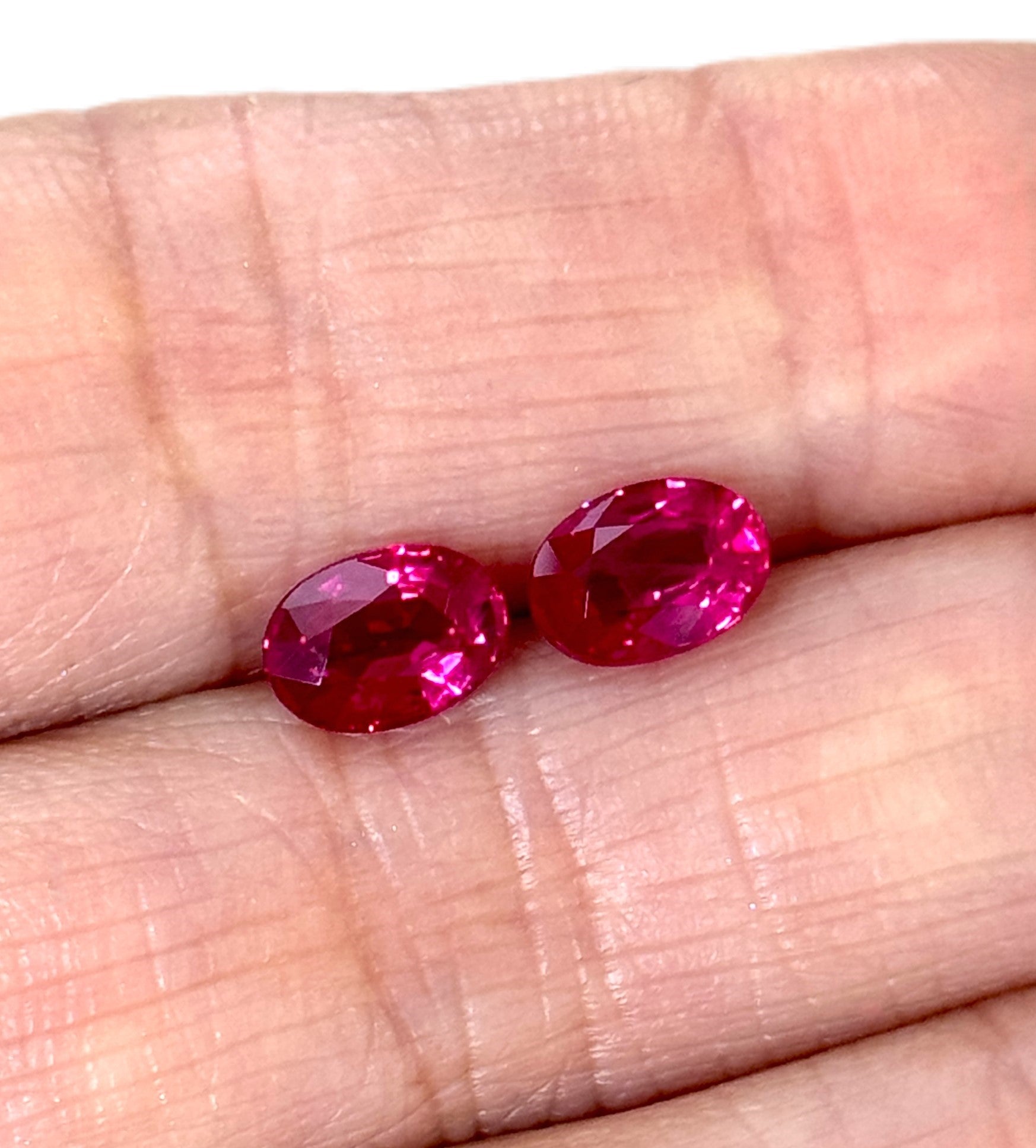 Ruby 2.39ct Oval Pair 2 =