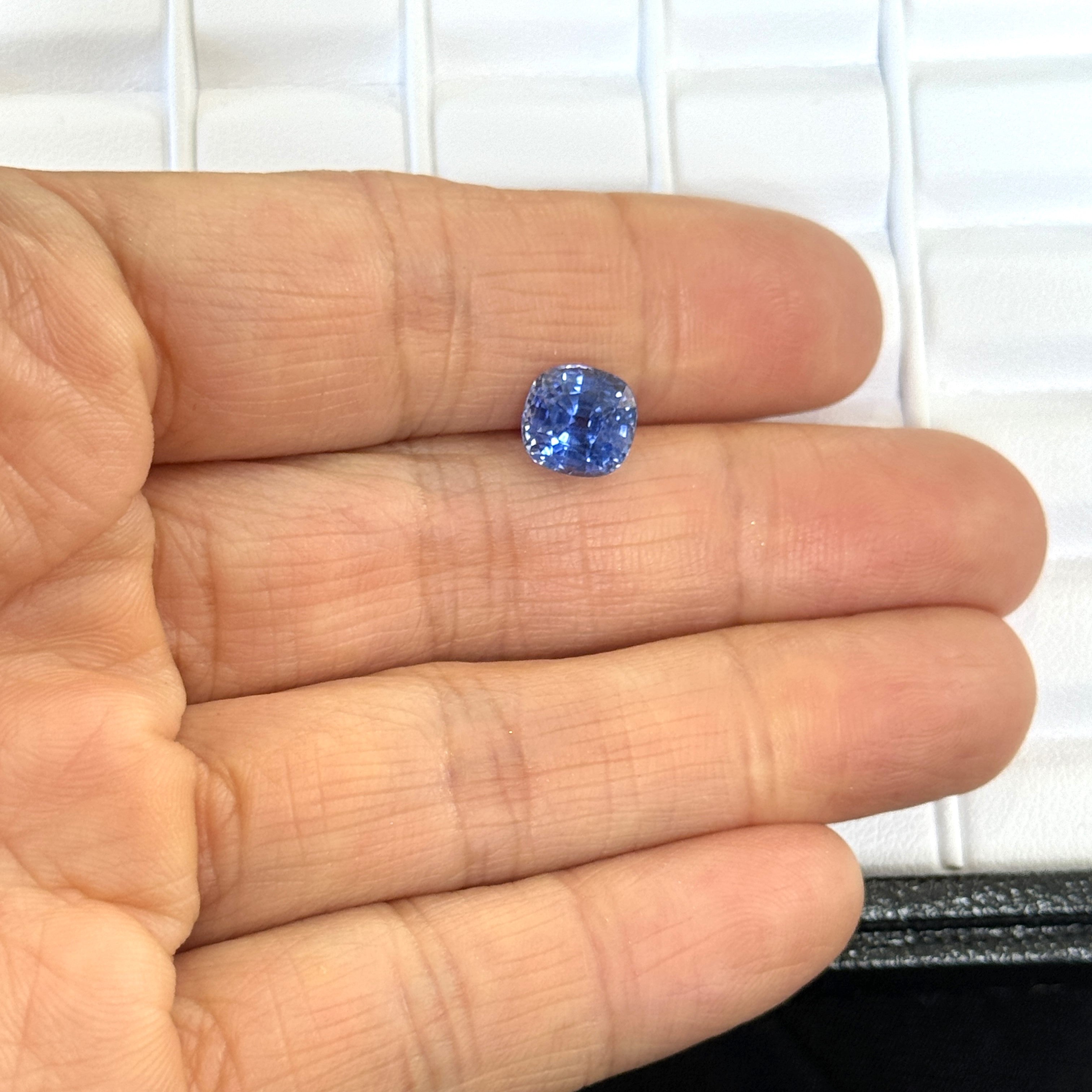 Blue Sapphire 3.12ct Cushion