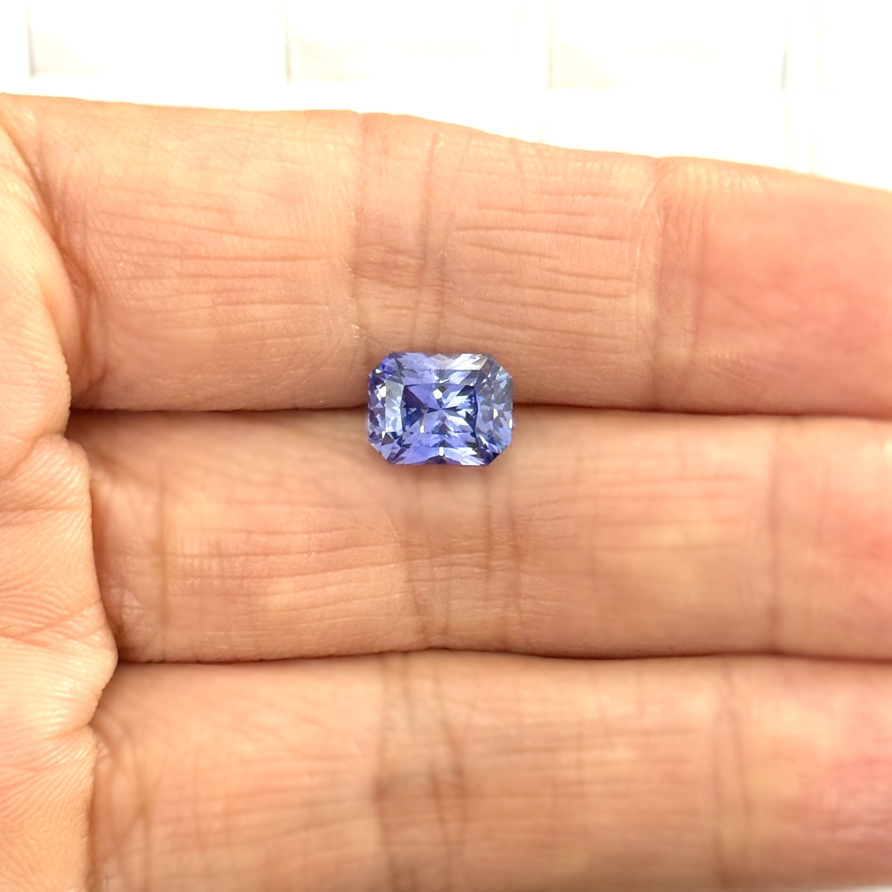 Purple Sapphire 3.08ct Radiant