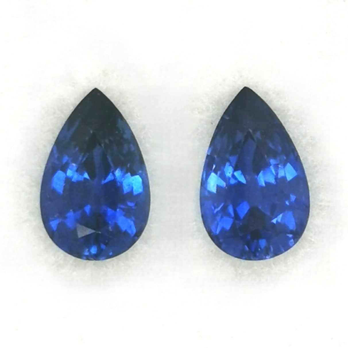 Blue Sapphire 1.88ct Pear Pair 2 =