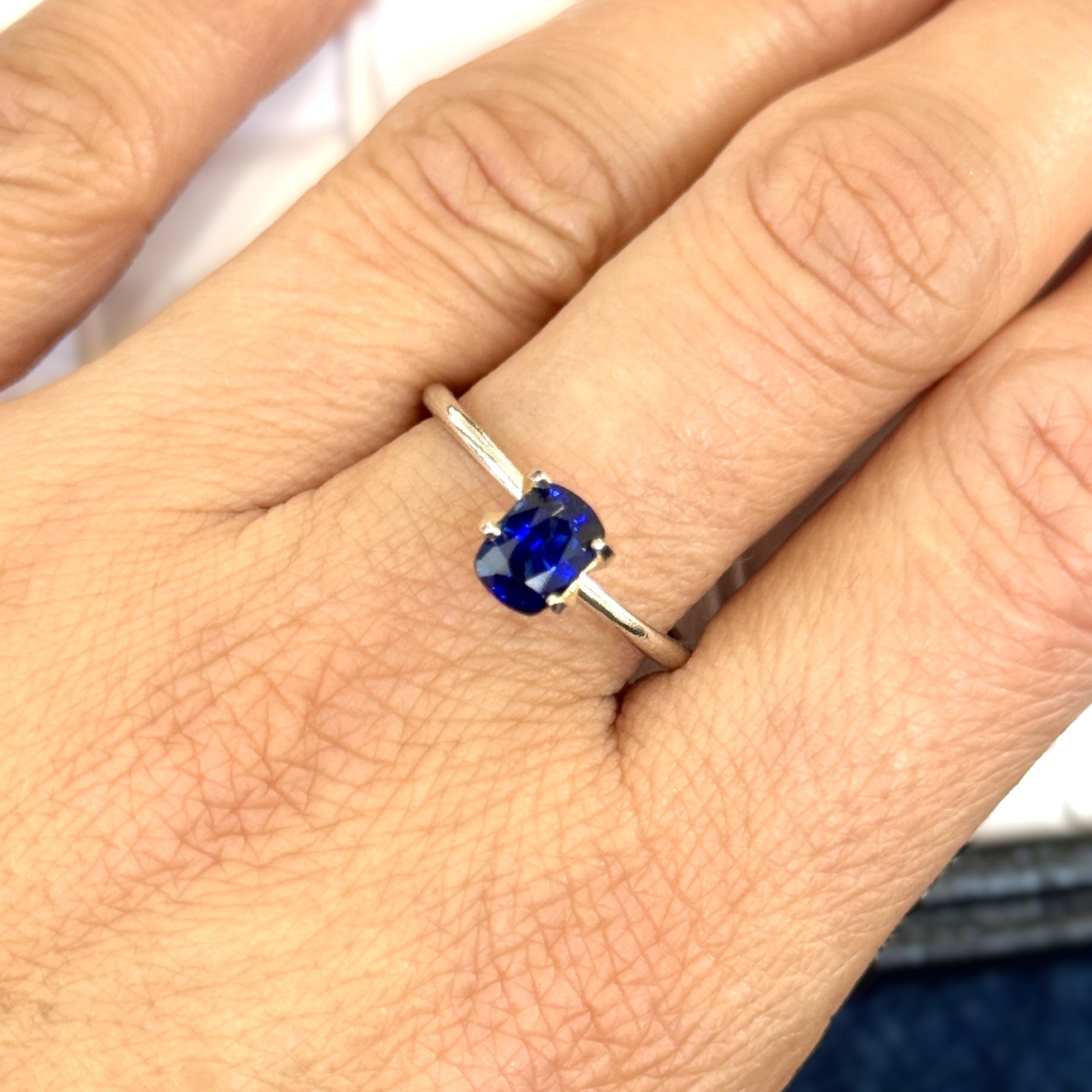 Blue Sapphire 1.01ct Cushion