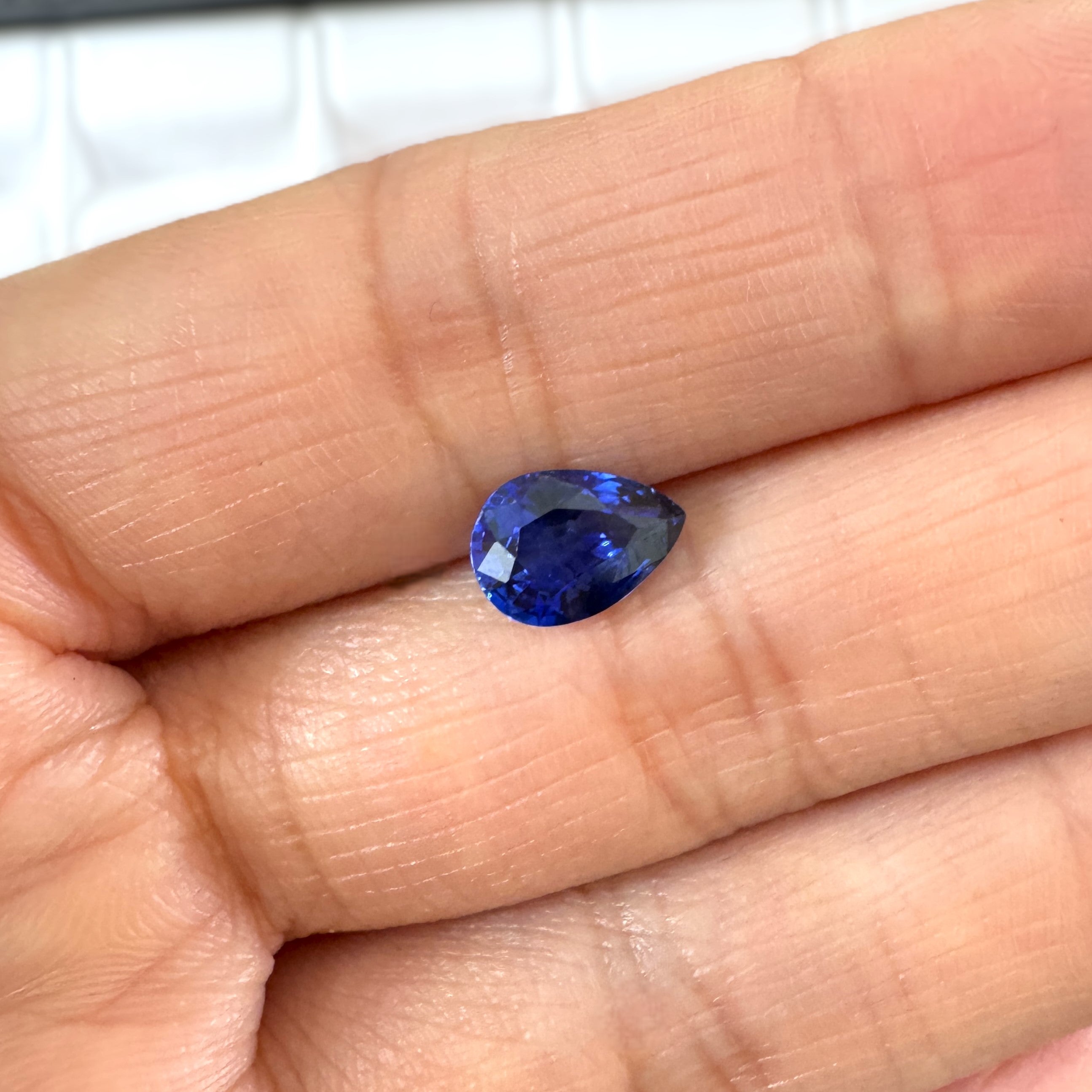 Blue Sapphire 1.75ct Pear