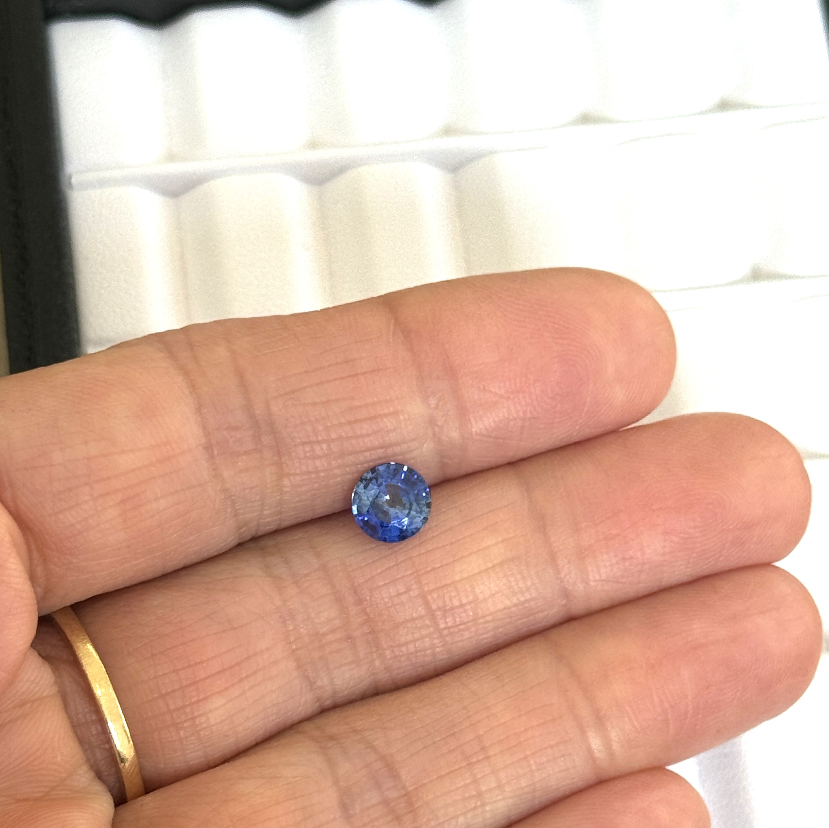 Blue Sapphire 1.19ct Round