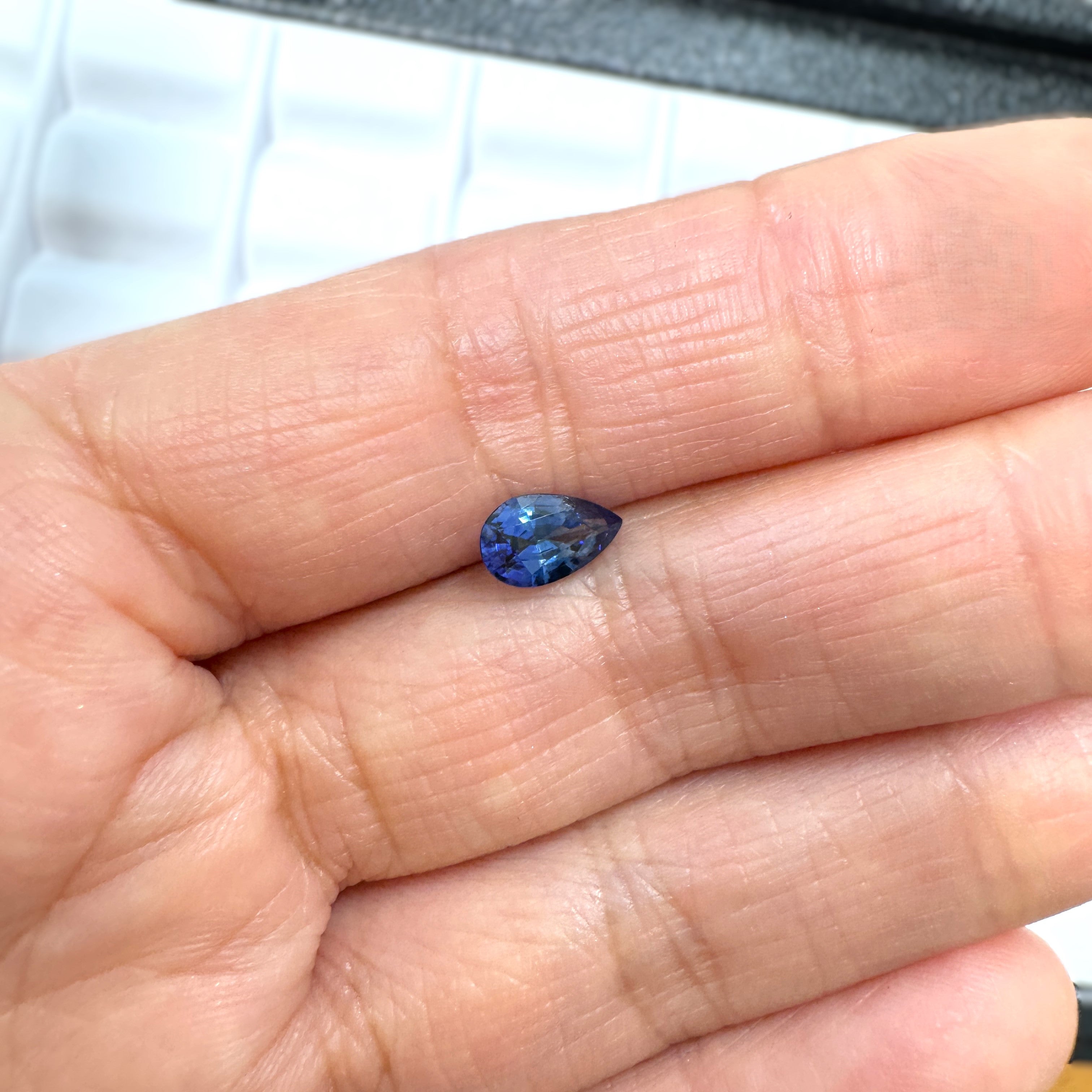 Blue Sapphire 1.07ct Pear