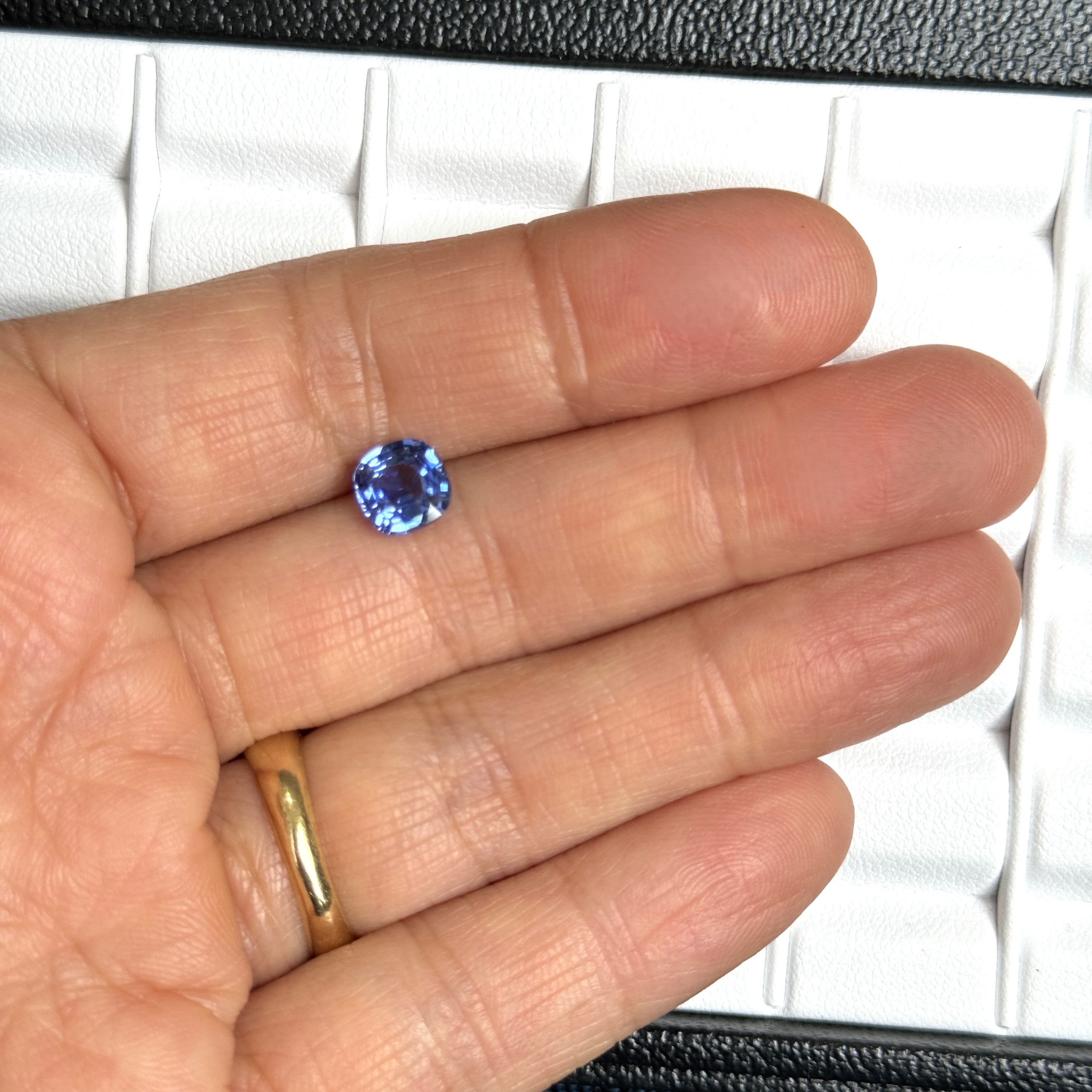 Blue Sapphire 1.39ct Cushion