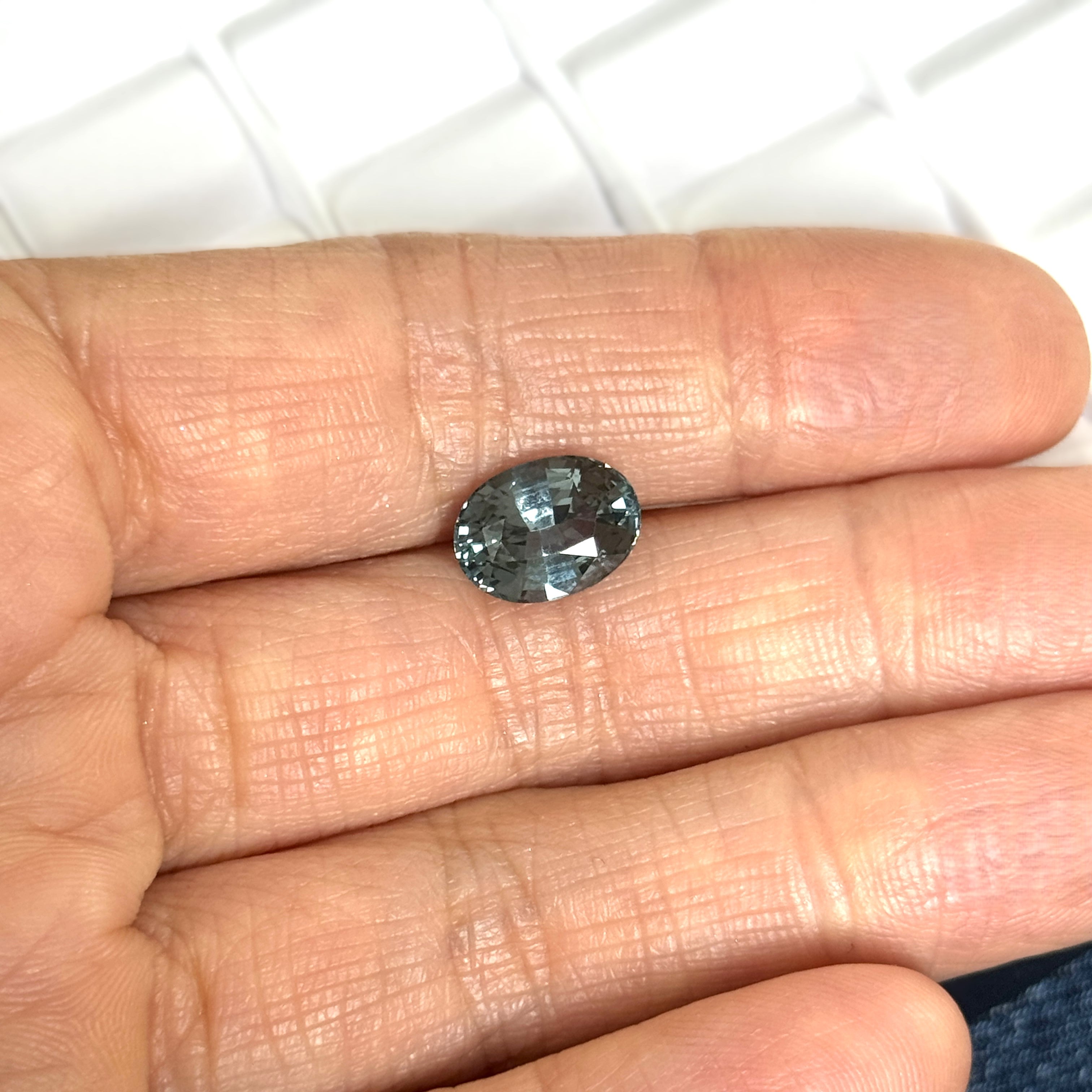 Grey Spinel 3.59ct Oval