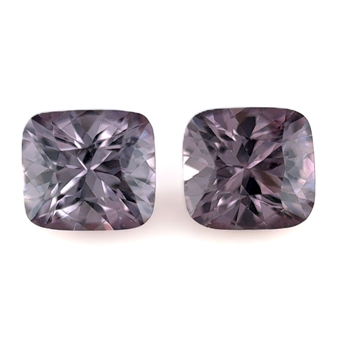 Violet Spinel 1.61ct Cushion Pair 2 =