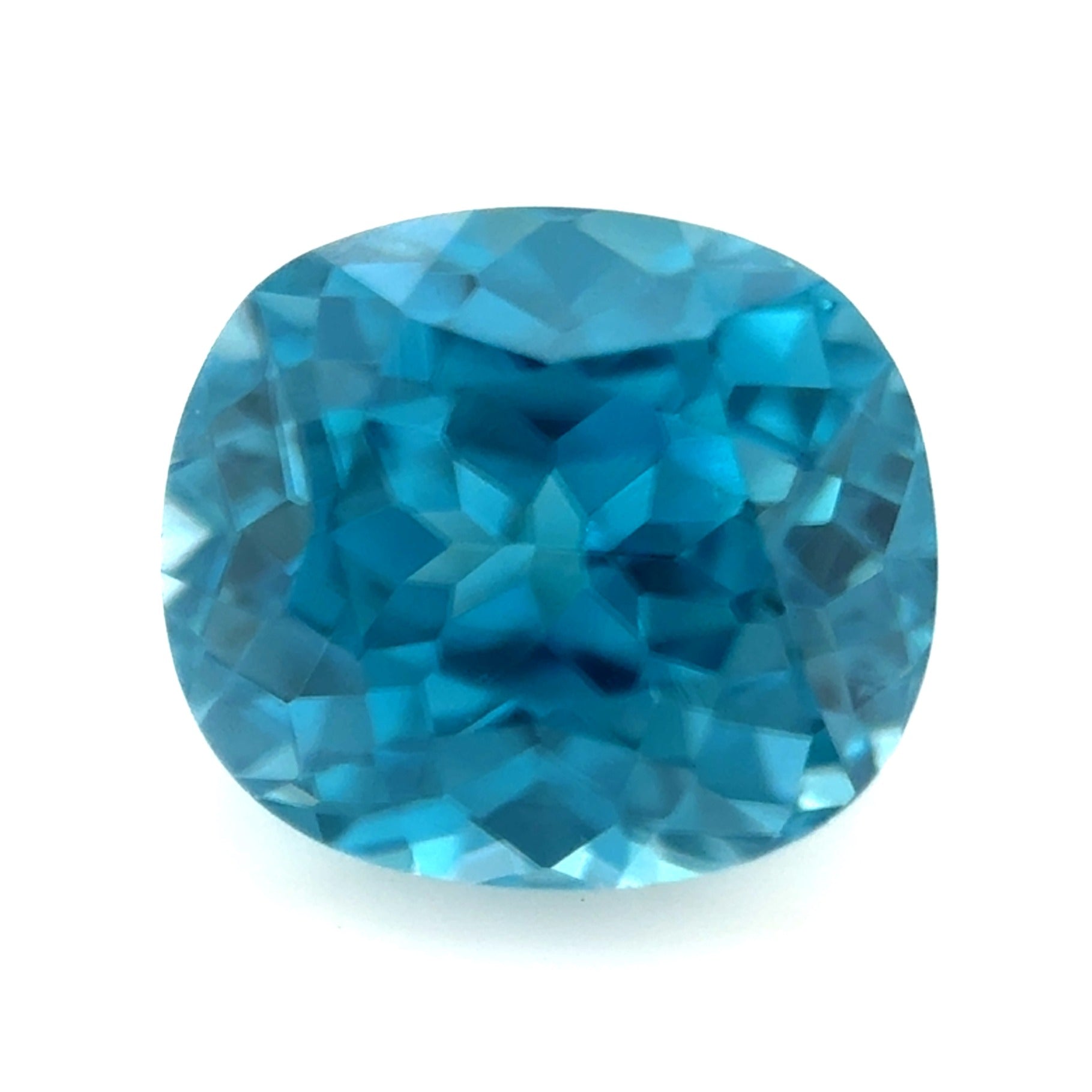 Blue Zircon 2.34ct Cushion