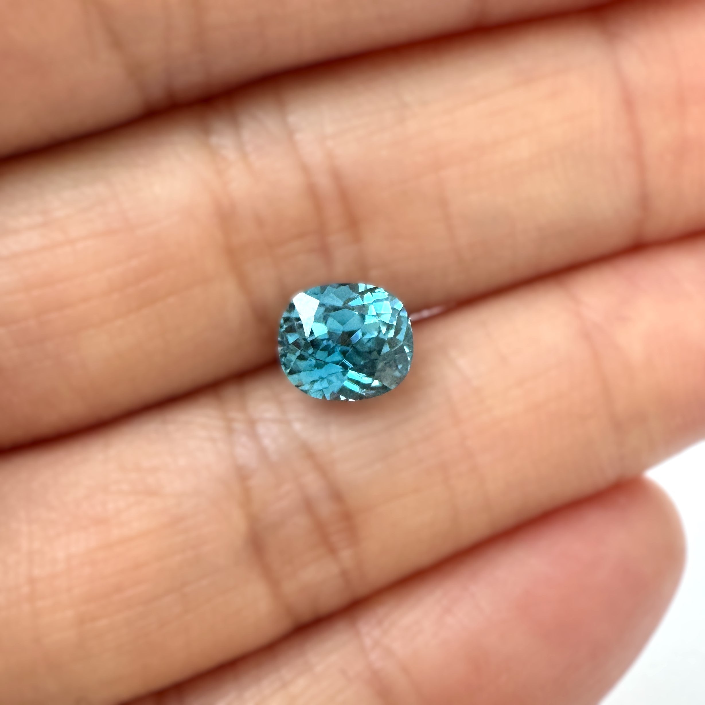 Blue Zircon 2.34ct Cushion