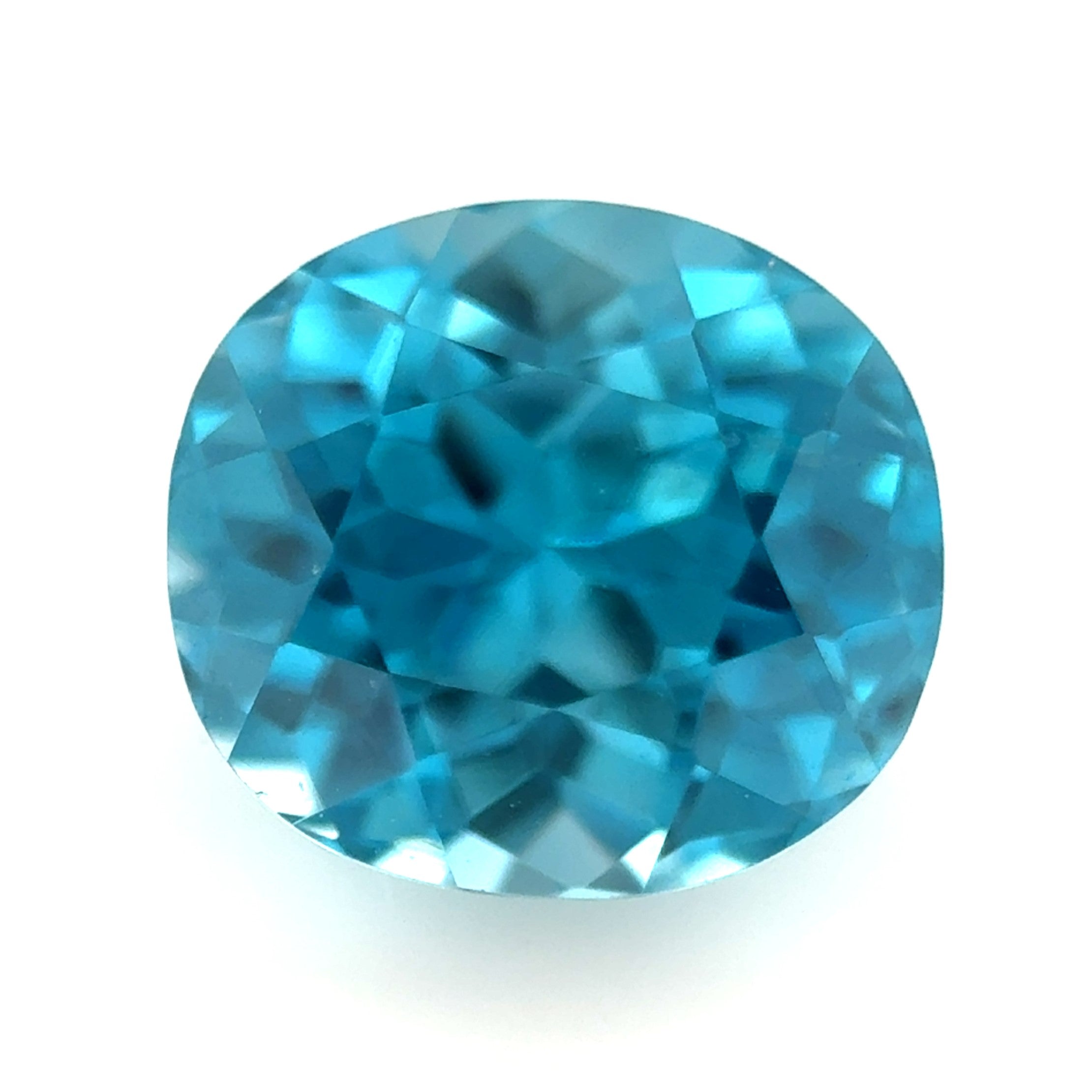 Blue Zircon 2.26ct Cushion