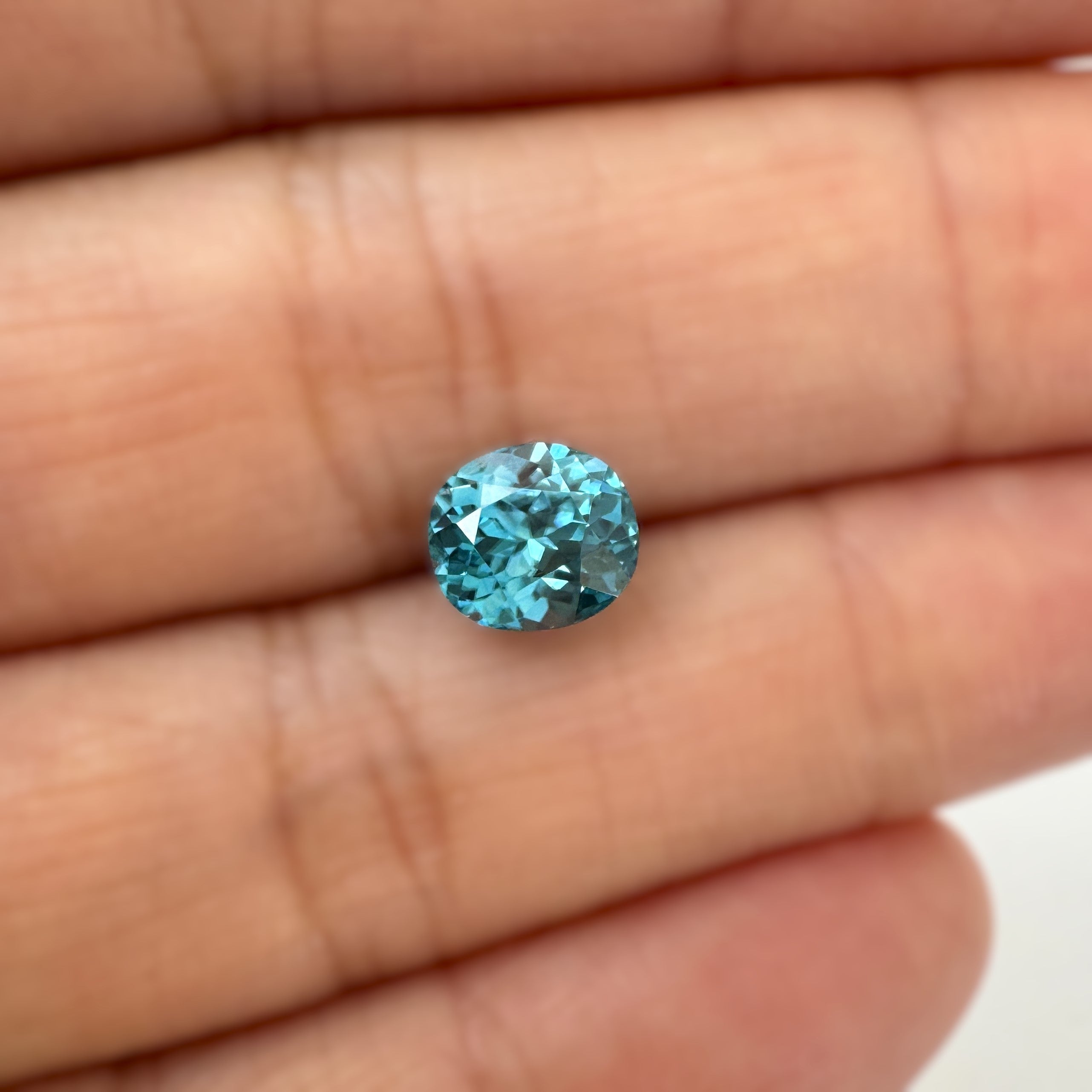 Blue Zircon 2.26ct Cushion