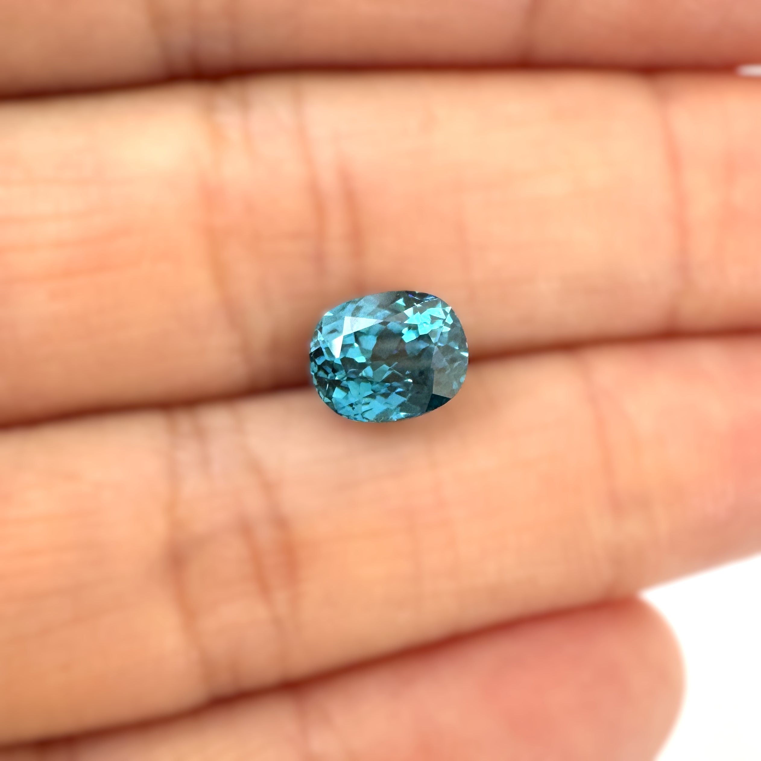 Blue Zircon 2.30ct Cushion