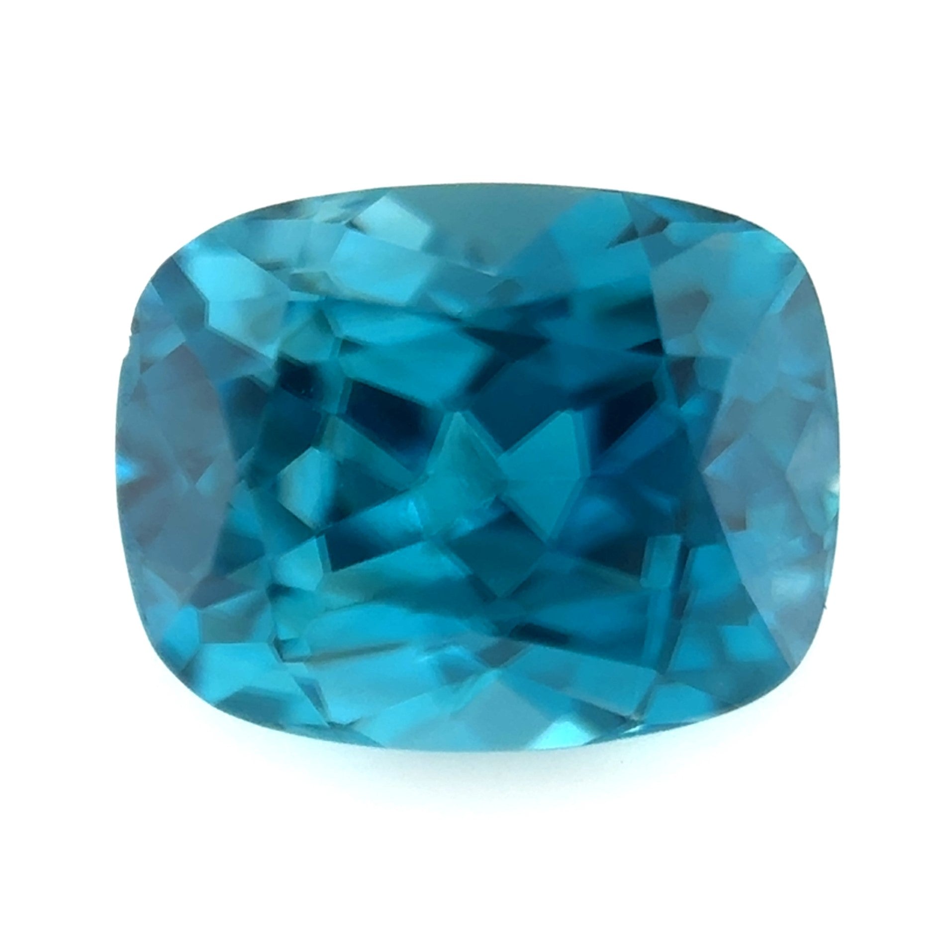 Blue Zircon 2.09ct Cushion