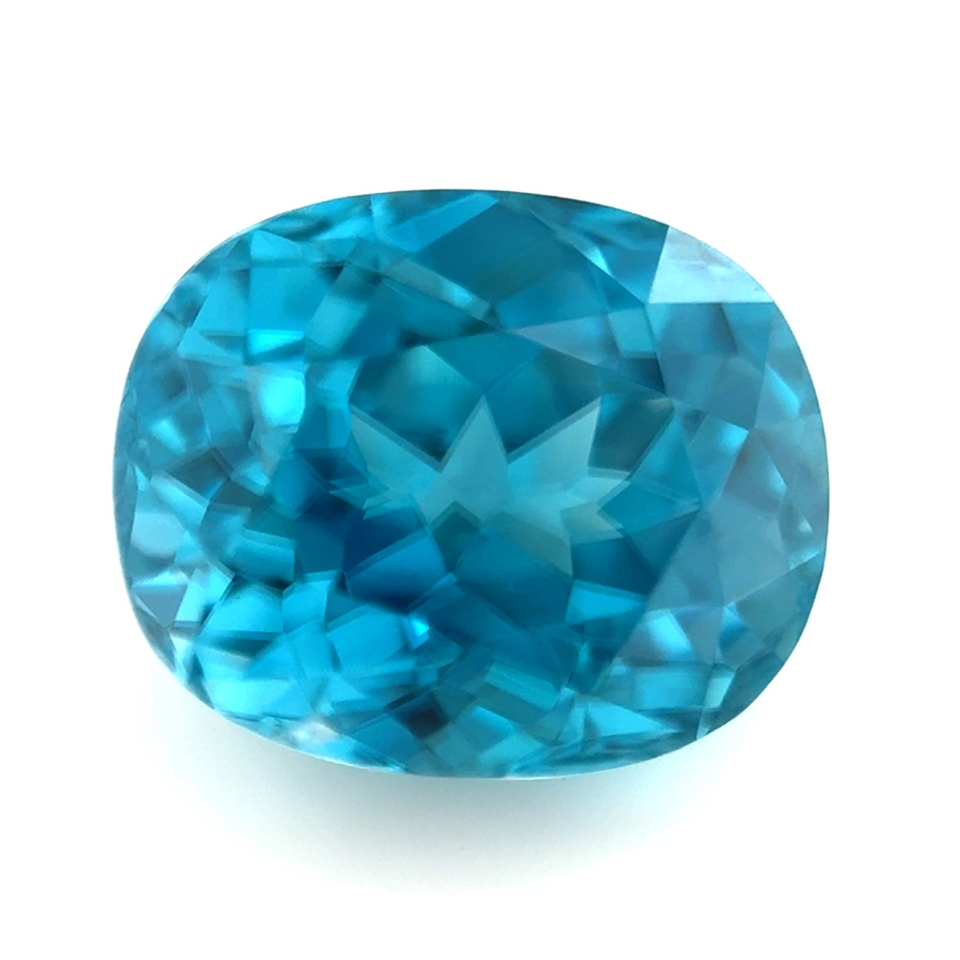 Blue Zircon 3.50ct Cushion