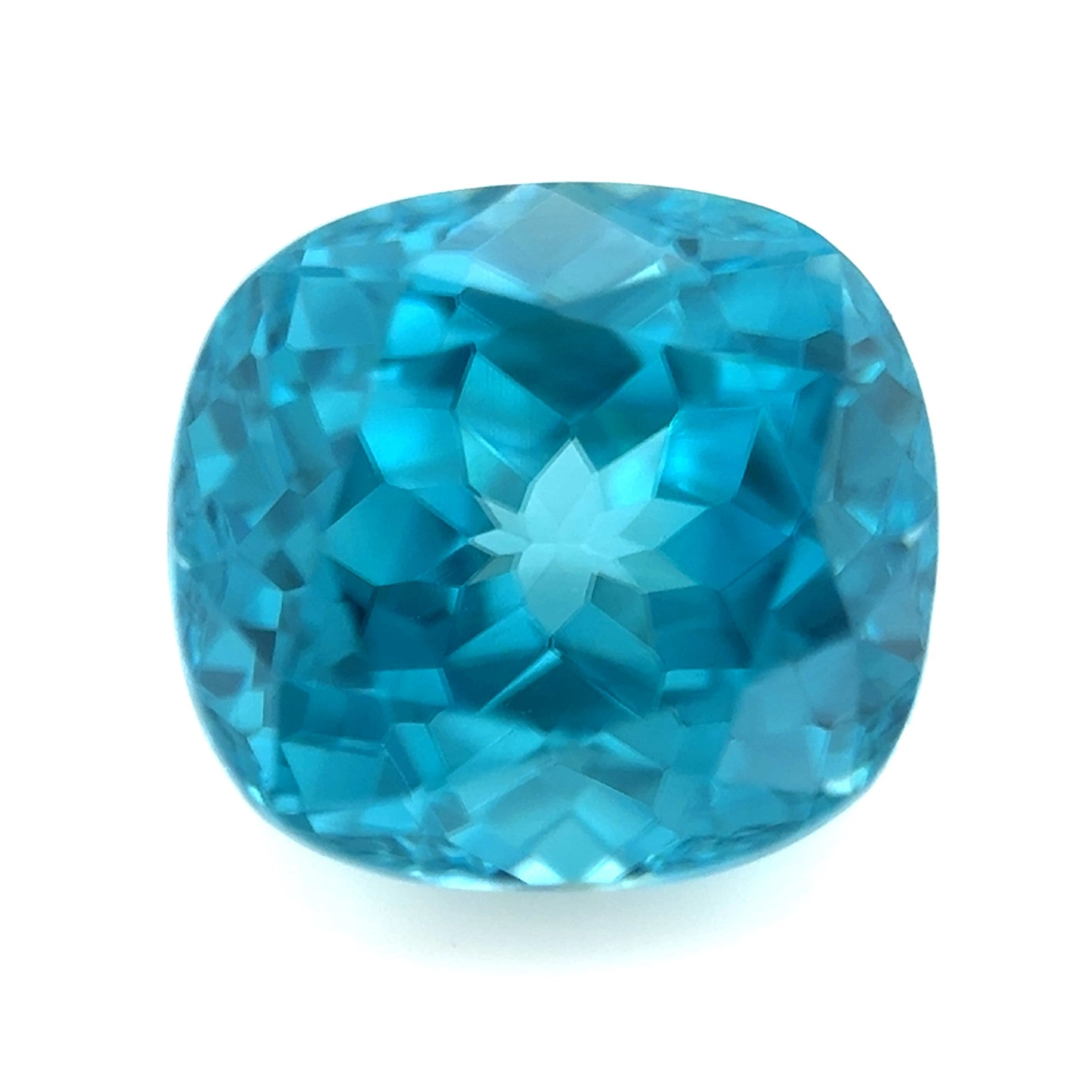 Blue Zircon 3.06ct Cushion