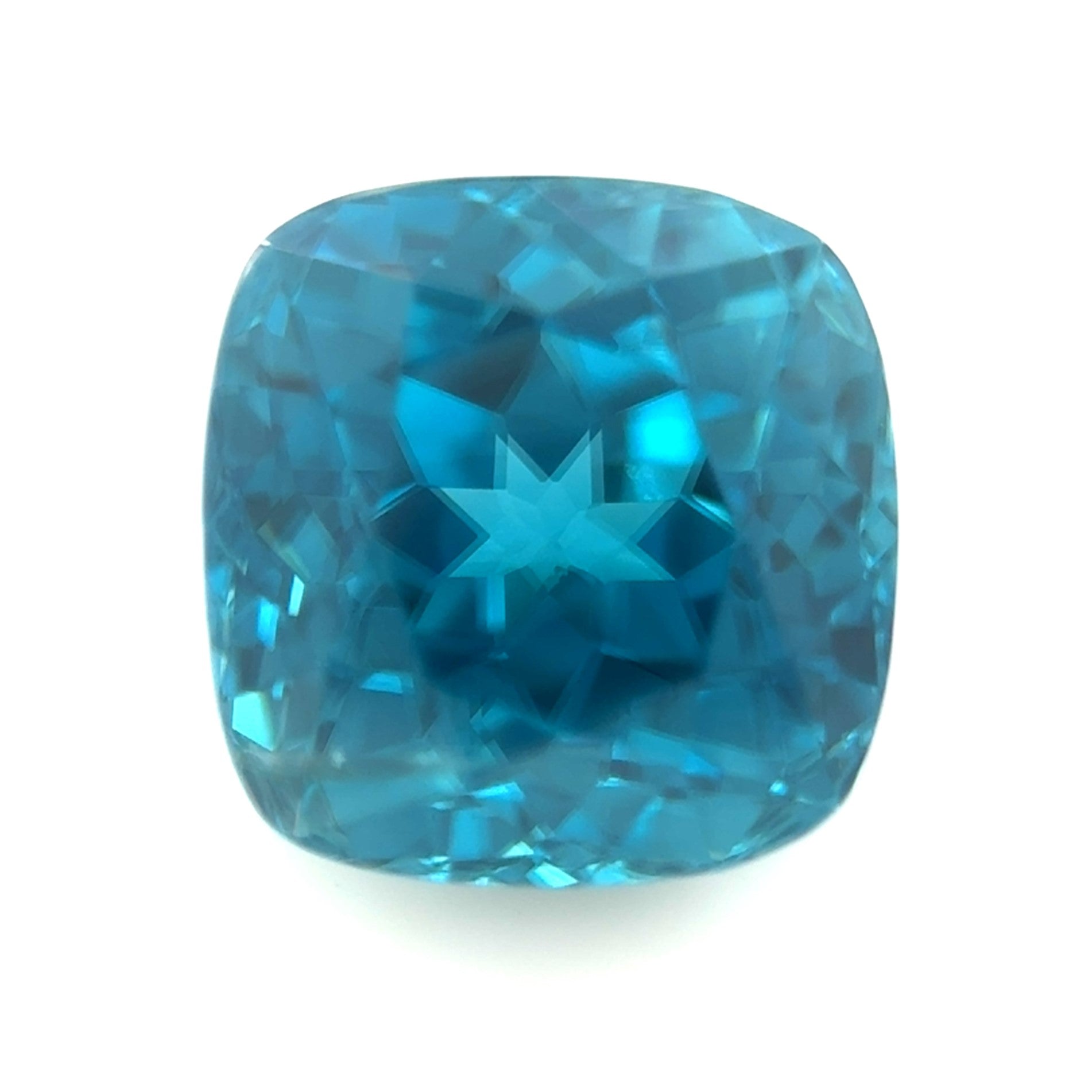 Blue Zircon 3.15ct Cushion