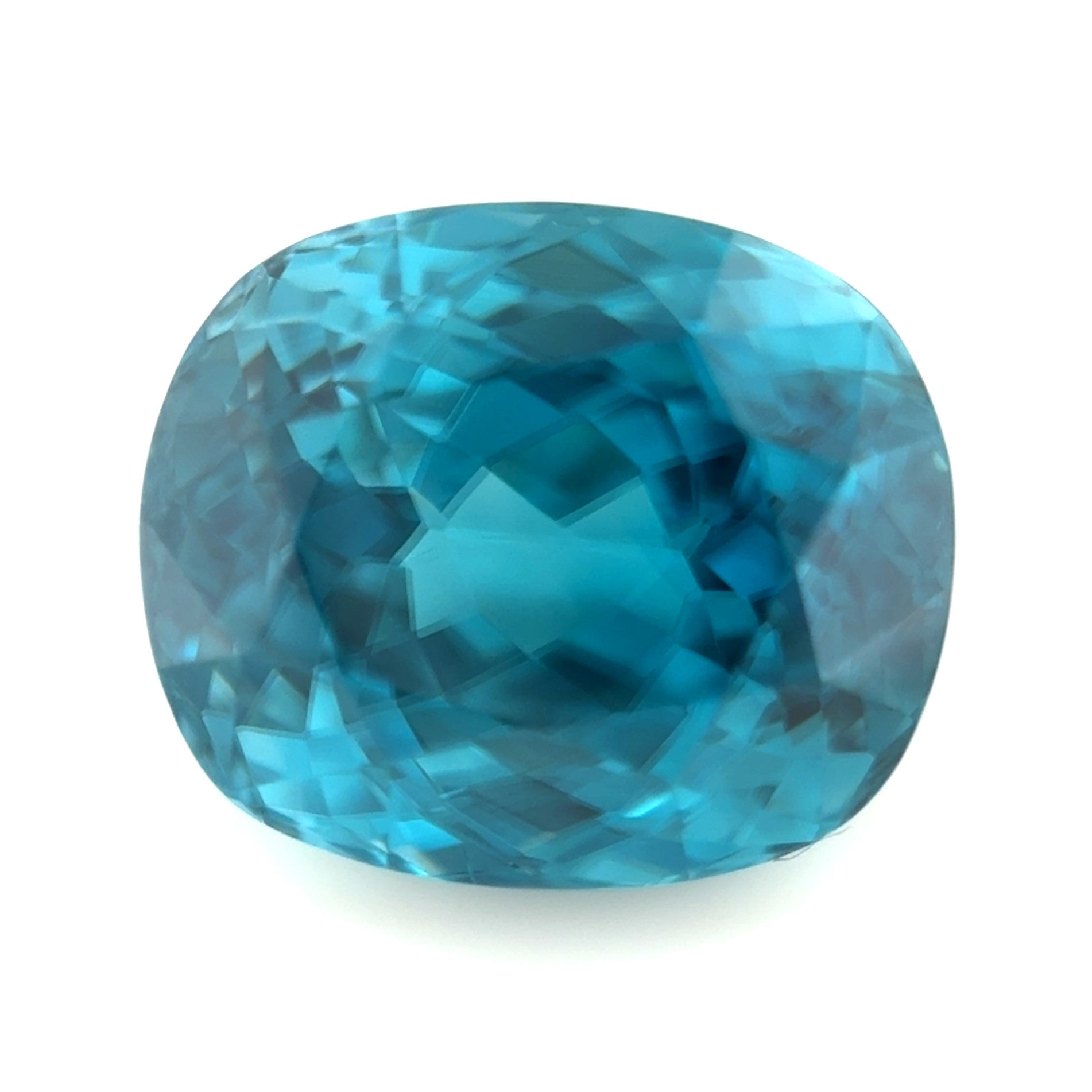 Blue Zircon 5.68ct Cushion