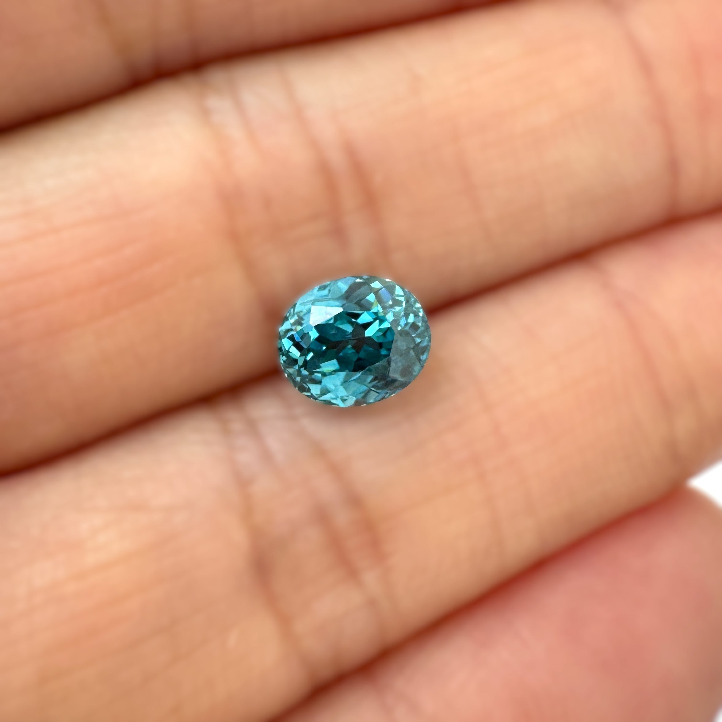 Blue Zircon 2.13ct Oval