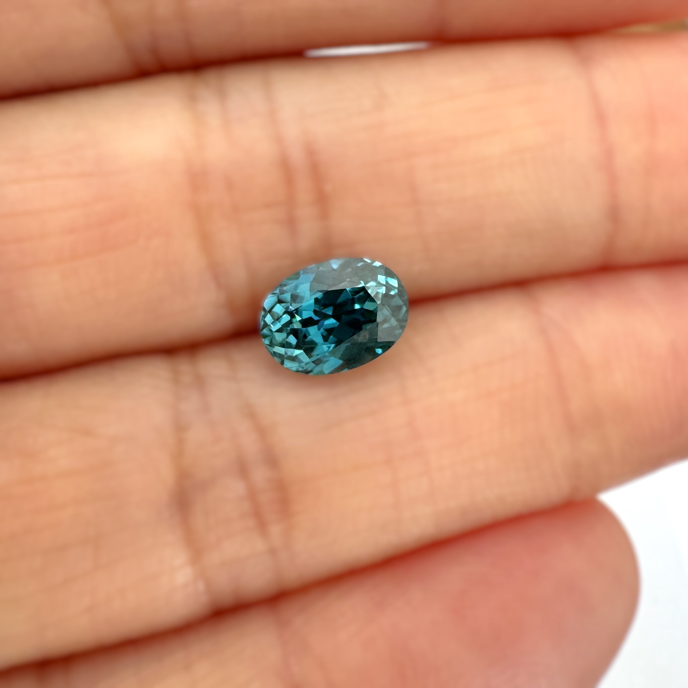 Blue Zircon 2.19ct Oval