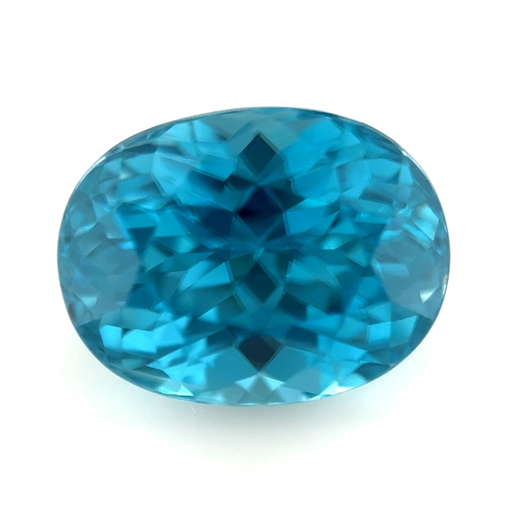 Blue Zircon 2.87ct Oval